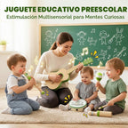 7 en 1 instrumentos musicales de madera para niños, juguetes