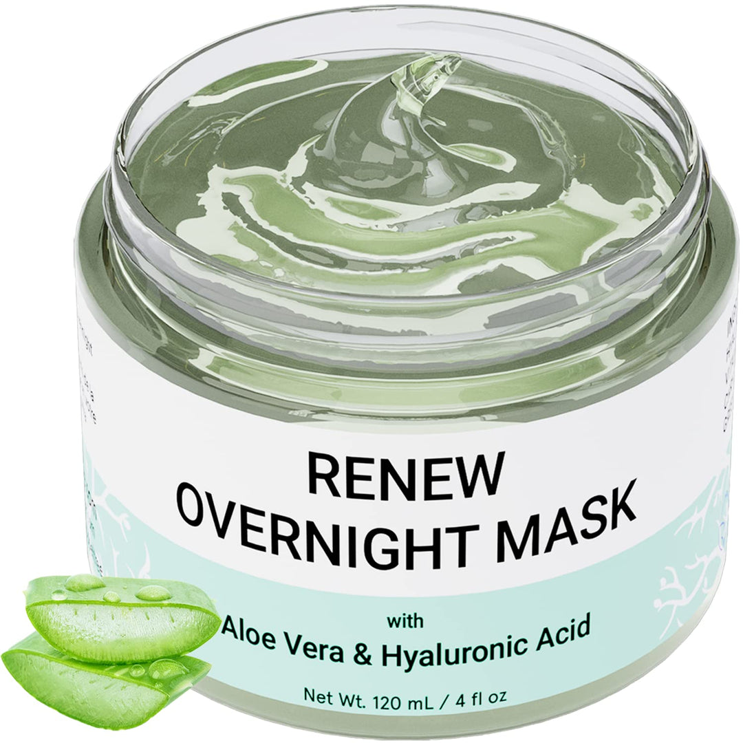Doppeltree RENEW - Mascarilla facial nocturna con gel de aloe vera...