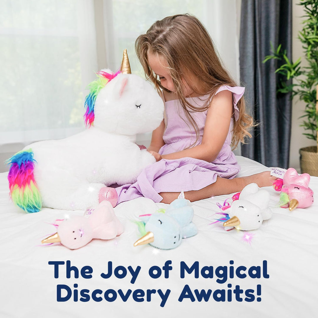 Animales de peluche de unicornio PixieCrush para niñas, juego de 5...