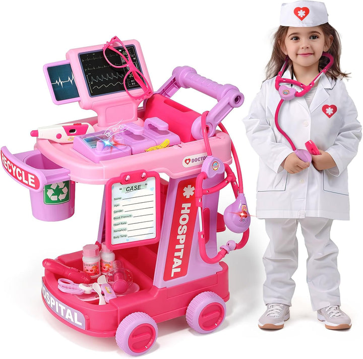Liberry Kit de médico para niños pequeños de 2, 3, 4, 5, jue