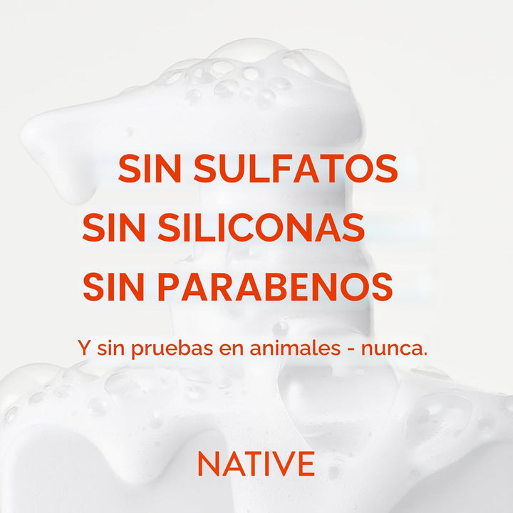 Native El champú y acondicionador contienen ingredientes derivados...