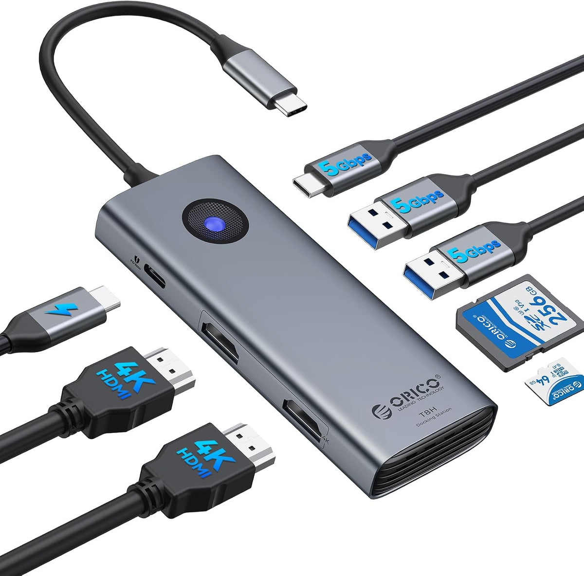 ORICO, PW11-8PH, hub USB