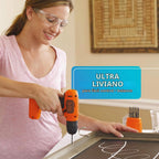 BLACK+DECKER Taladro/destornillador inalámbrico de 8 V MAX (BDCD8C)