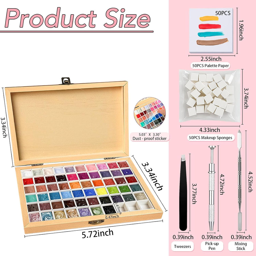 GZIXBDA - Paleta de esmaltes de gel y herramientas de 57 colores |...