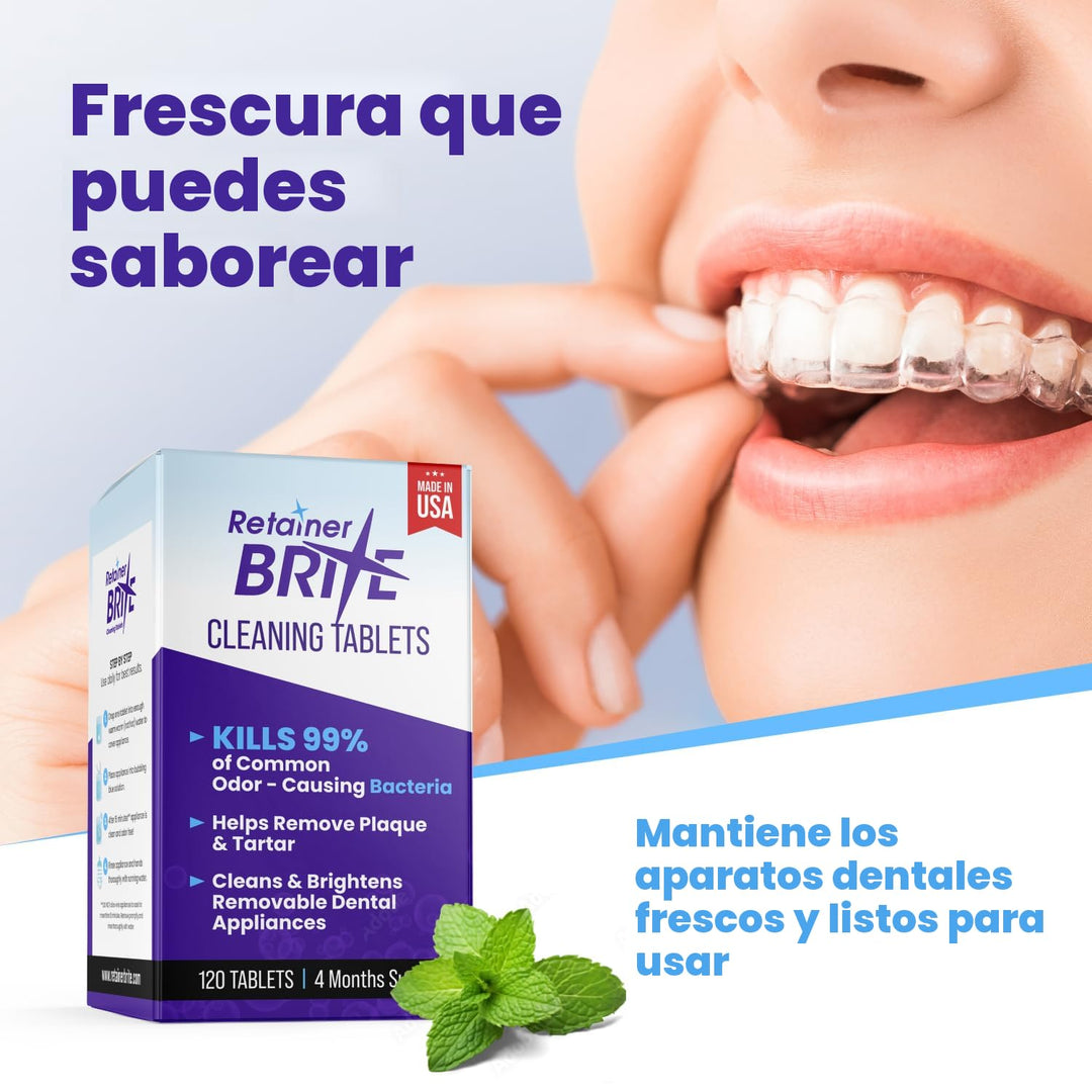 Retainer Brite - Tabletas limpiadoras de retenedores para Invisalig...