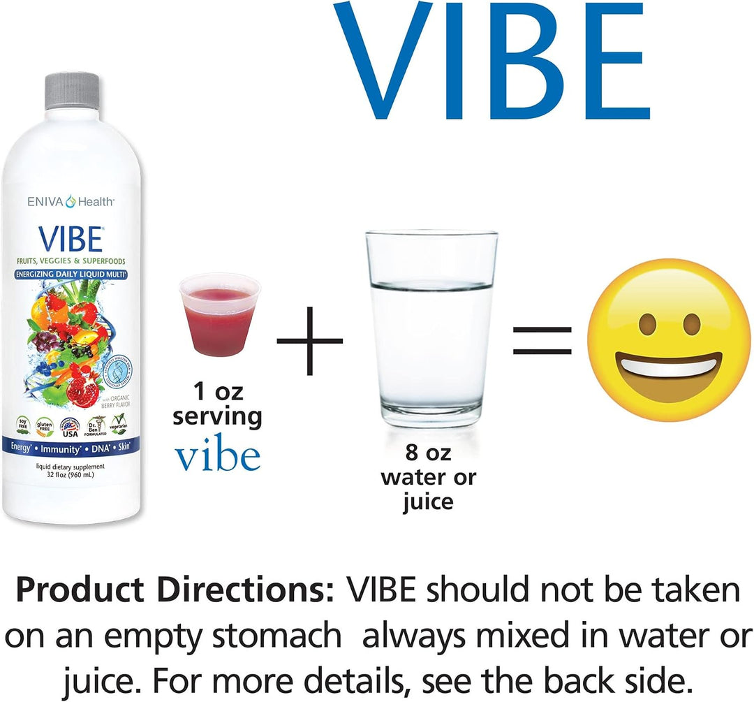 Eniva Health Vibe Liquid Multivitamins Suplementos minerales con vi...