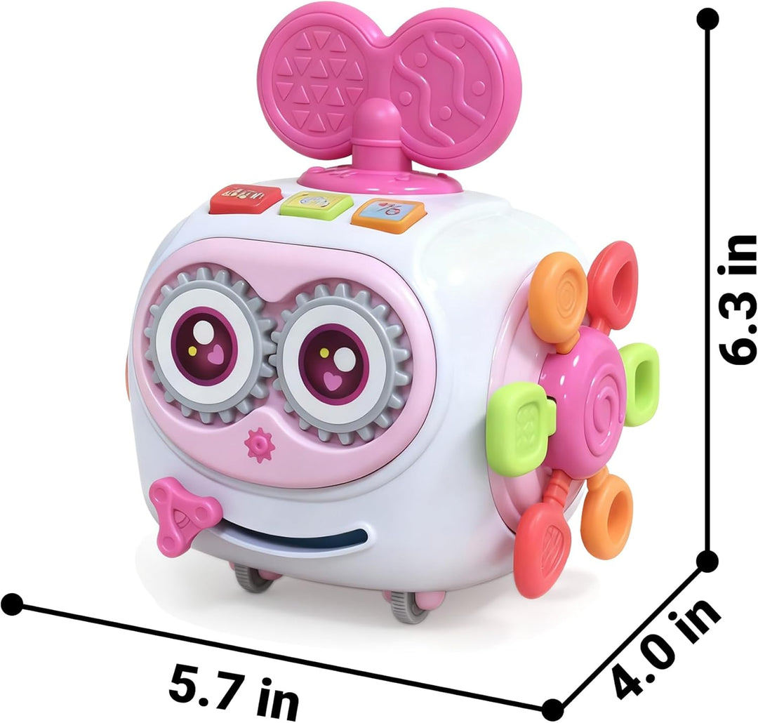 Juguetes para niñas de 1 año, cubo musical ocupado para niños peque...