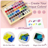 GZIXBDA - Paleta de esmaltes de gel y herramientas de 57 colores |...