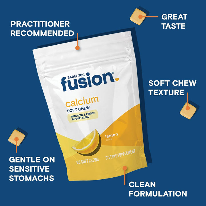 Chicles de suplemento de calcio bariátrico de Bariatric Fusion | Ci...