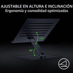 Razer Soporte ajustable para laptop, soporta teléfonos/tabletas de hasta 18