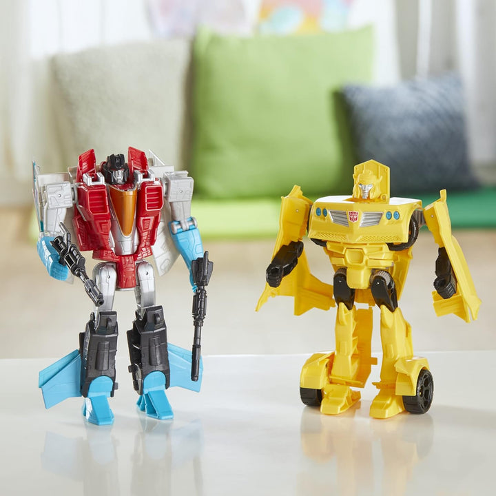 Transformers Toys Heroes and Villains Bumblebee and Starscream - Pa...