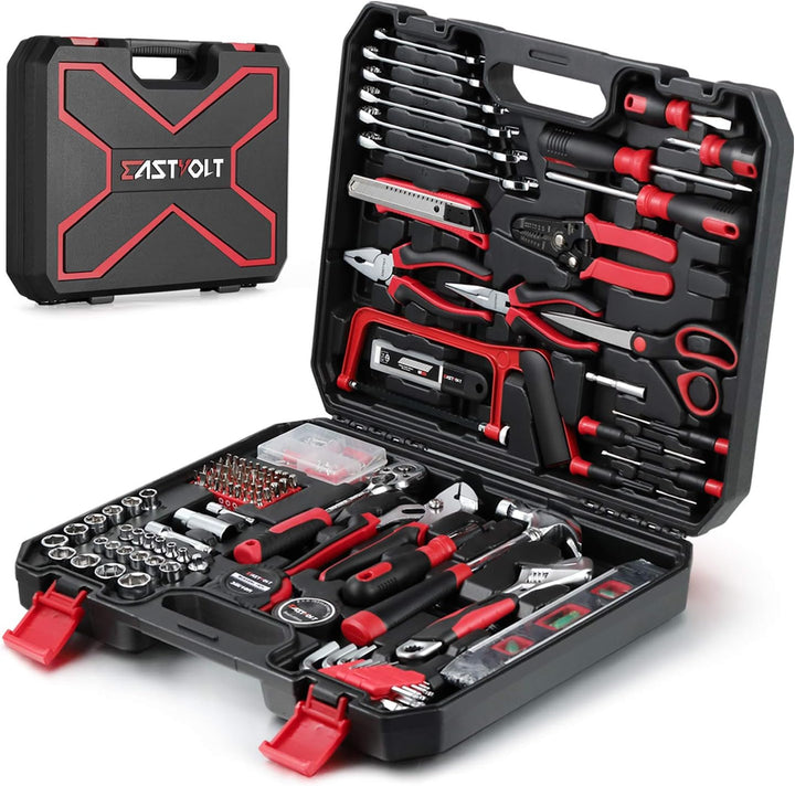 Eastvolt - Juego de herramientas para el hogar de 218 piezas, juego...