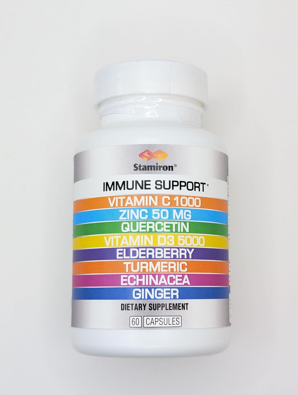 Apoyo inmunológico 8 en 1 con quercetina, zinc 50mg, vitamina C 100...