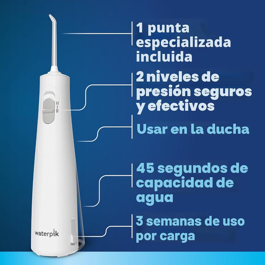 Waterpik - Irrigador inalámbrico 1100 recargable portátil para limp...