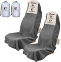 Funda de toalla para asiento de automóvil, gris, impermeable