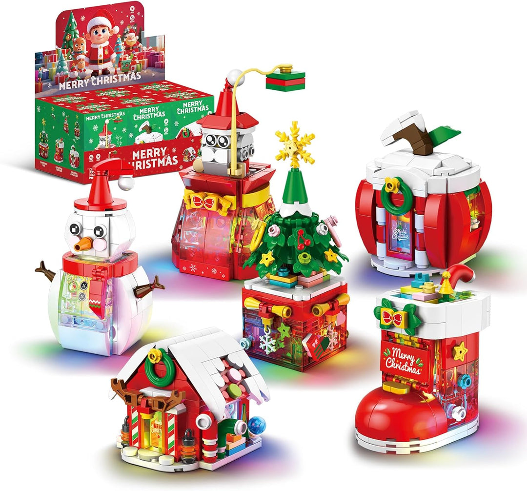 Juegos de bloques de construcción de Navidad árbol de