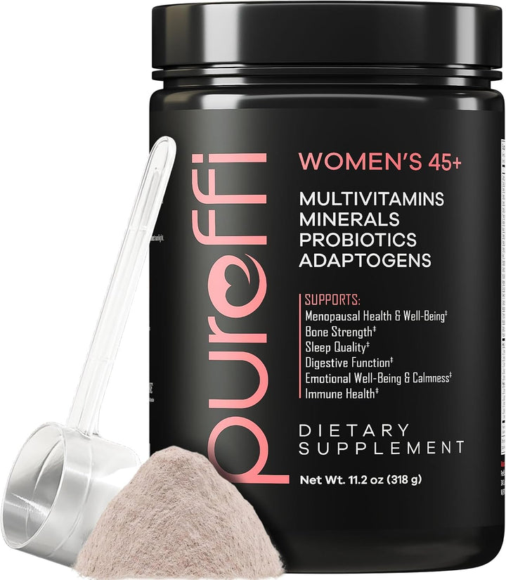Pureffi Polvo multivitamínico todo en uno para mujer, 33 ingredient...