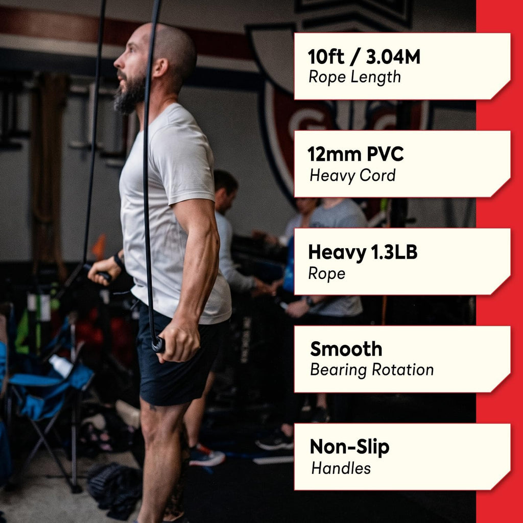 Elite Jumps Muay Thai 2.0 - Cuerda de saltar con peso para MMA