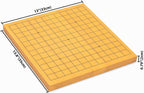 Yellow Mountain Imports Shin Kaya - Juego de mesa reversible para principiantes de 13 x 13 / 9 x 9 pulgadas (0.8 pulgadas) con piedras de melamina convexas dobles, juego de mesa de estrategia clásico (Baduk/Weiqi)