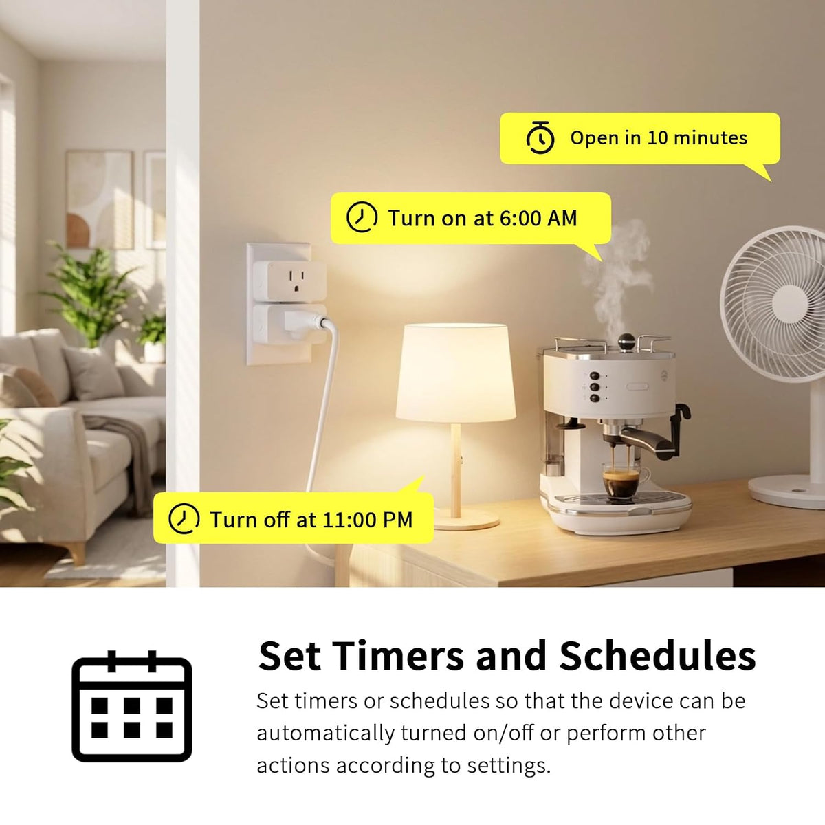 Zwave Outlet Mini, tamaño compacto, serie 800 Z-Wave largo alcance