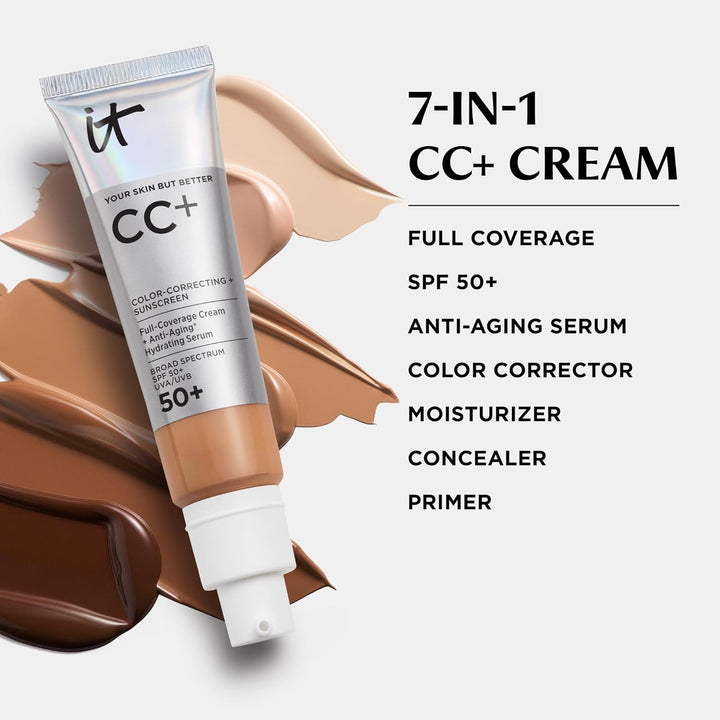 IT Cosmetics CC+ Cream - Natural Full Coverage Foundation With SPF...