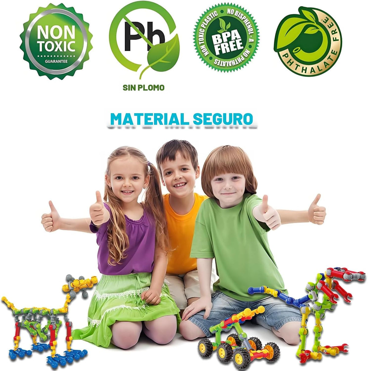 Juguetes de construcción STEM para niños y niñas de 3, 4, 5, 6, 7, 8