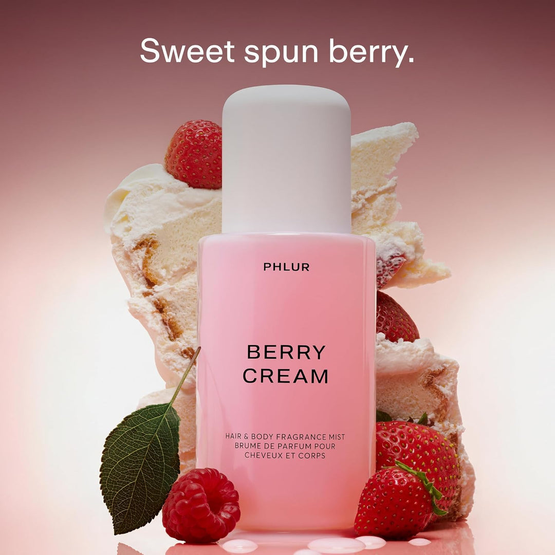 PHLUR Berry Cream Body Mist, 8 onzas líquidas, perfume para el cabe...