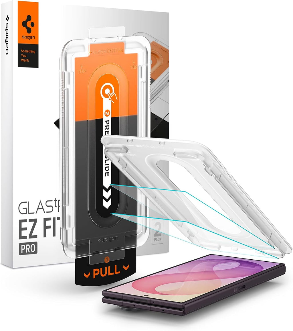 Spigen GlasTR EZ FIT - Protector de pantalla para Galaxy Z Fold 8 Ultra