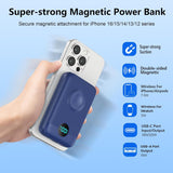 Cargador Portátil Magnético para iPhone, Power Bank de 10800mAh 4-e...