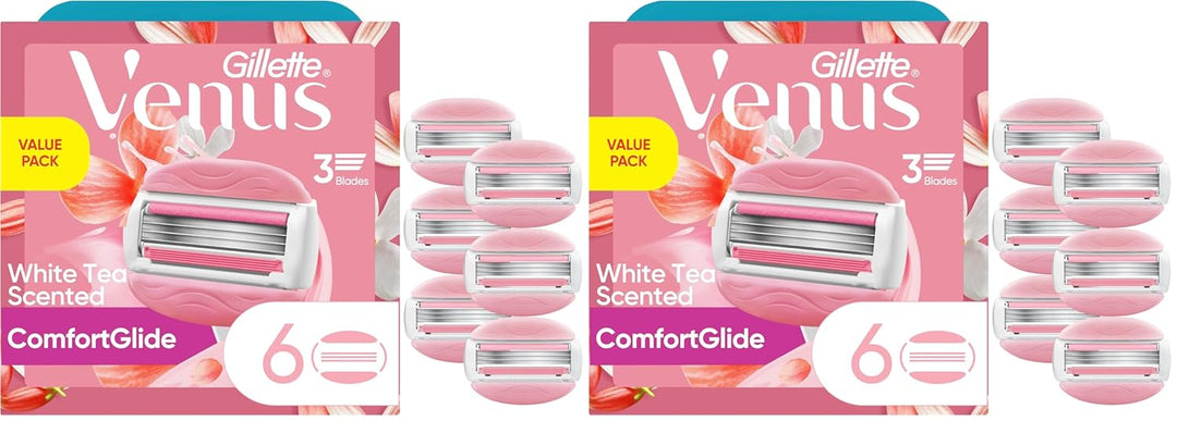 Gillette Venus ComfortGlide White Tea - Cuchillas de afeitar para m...
