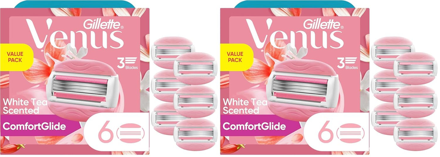 Gillette Venus ComfortGlide White Tea - Cuchillas de afeitar para m...