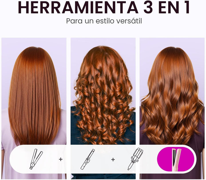 Wavytalk Airflow Styler - Plancha rizadora de cabello, rizo fresco,...