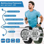 Hearkent Reloj podómetro para mujeres para caminar, pasos y millas - Contador de pasos para calorías, impermeable 30M - Retroiluminación EL - Cuenta regresiva - Cronómetro - Rastreador de pasos sin