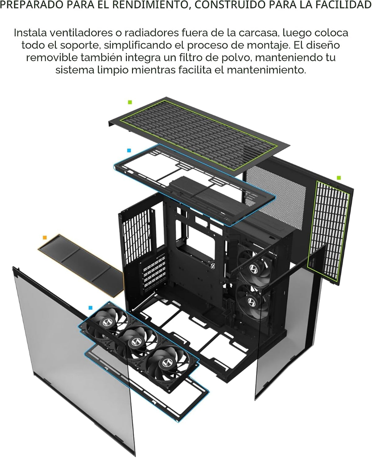 LIAN LI O11D MINI V2 | Carcasa de Computadora Compacta ATX Mid-Towe...