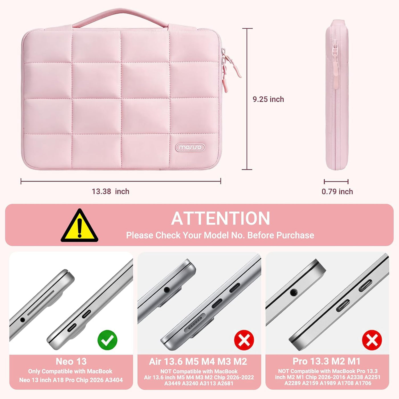 MOSISO Funda compatible con MacBook Neo de 13 pulgadas, versión 202...