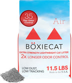 Boxie - Arena para gatos extra fuerte, ligera con control de olores de 35 días, aglutinante, 11.5 libras