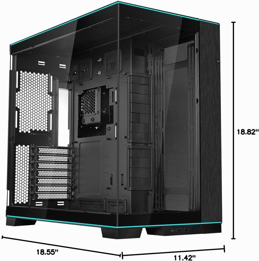 LIAN LI O11D EVO RGB Negro E-ATX Caso, 16.535 in Radiador (O11DERGBX.US)