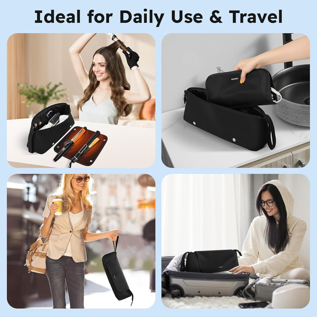 MOKURA - Bolsa de viaje para herramientas de calor para el cabello...