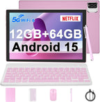 IWEGGO Tableta Android 15, de 10 pulgadas 12GB RAM+64GB ROM/ 1TB