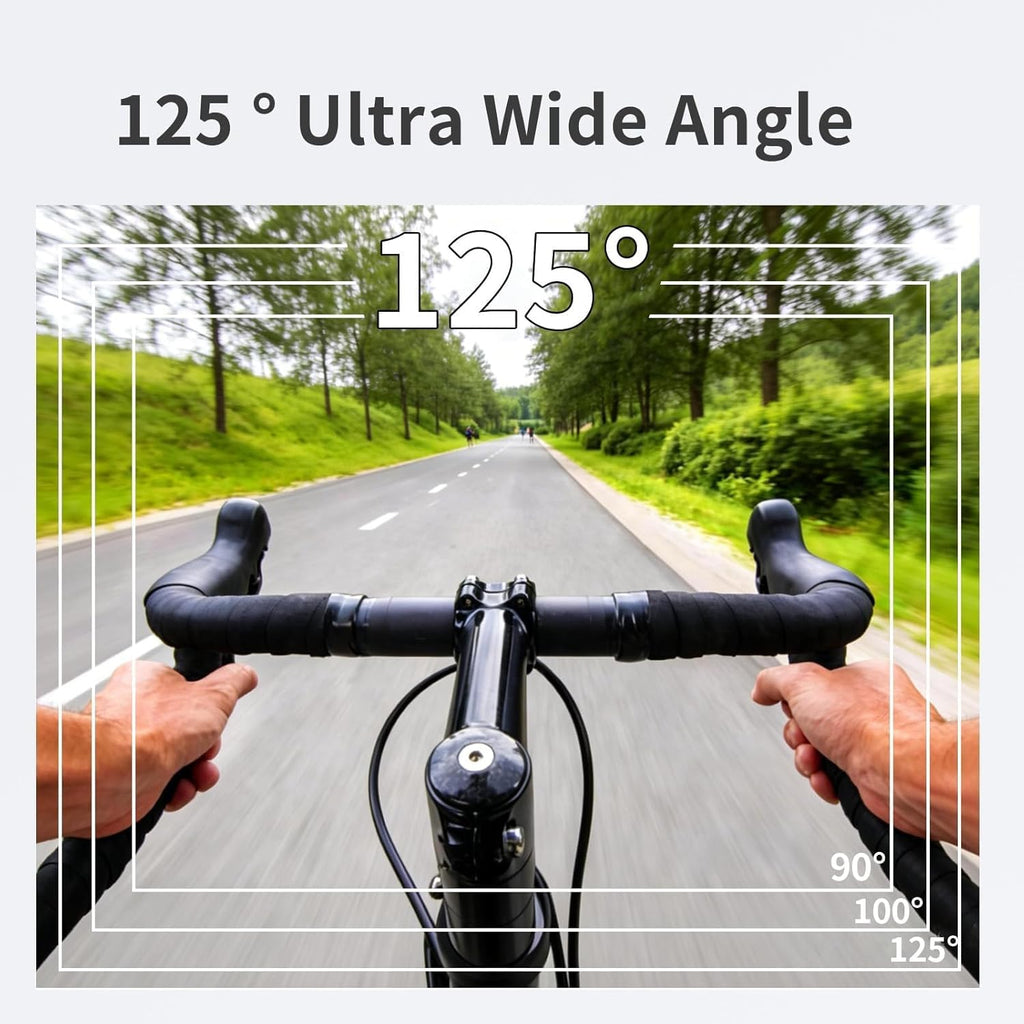 Cámara de acción 4K, 3.5 horas de duración de la batería, grabación manos libres, cámara de vlogging portátil IPX6 impermeable con pantalla HD de 1.4 pulgadas, grabadora de video con WiFi para viajes