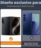 FNTCASE Funda transparente para Samsung Galaxy Z-Fold-8, protección