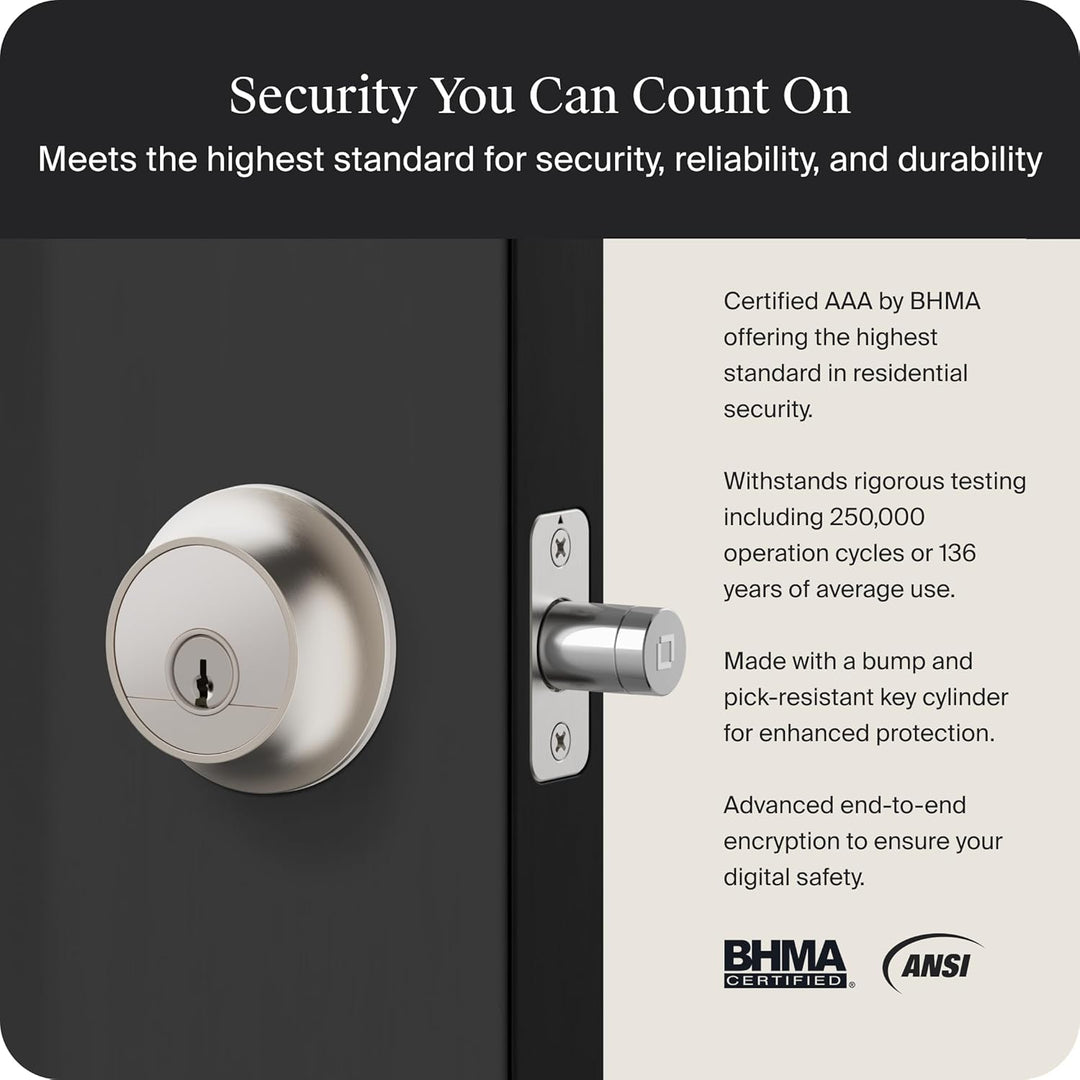 Level Lock Pro - Cerradura inteligente más pequeña, rápida e innova...