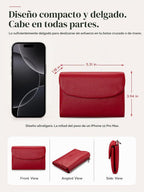 Billetera para mujer, con bloqueo RFID, tarjetero de cuero