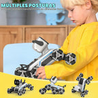 SIMREX Robot Perro RC Coche de Acrobacias Juguetes - Coche de control remoto con detección de gestos con ruedas Mecanum, ojos LED, 3 efectos de sonido, regalo de cumpleaños para niños niños y niñas