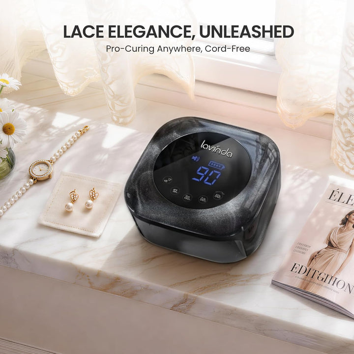 Lavinda Luz UV para uñas de gel, lámpara LED recargable para uñas,...