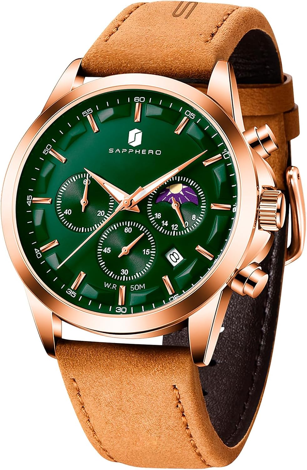 BENYAR Relojes para hombre, cronógrafo analógico de cuarzo, impermeables, relojes de pulsera para hombre, moda de negocios, trabajo, casual, deportivo, reloj de vestir con calendario