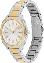 Reloj COACH Kitt para mujer con movimiento de cuarzo 3H – Caja de acero inoxidable de 34 mm – Brazalete tipo eslabón – Accesorio de moda elegante, regalo para ella