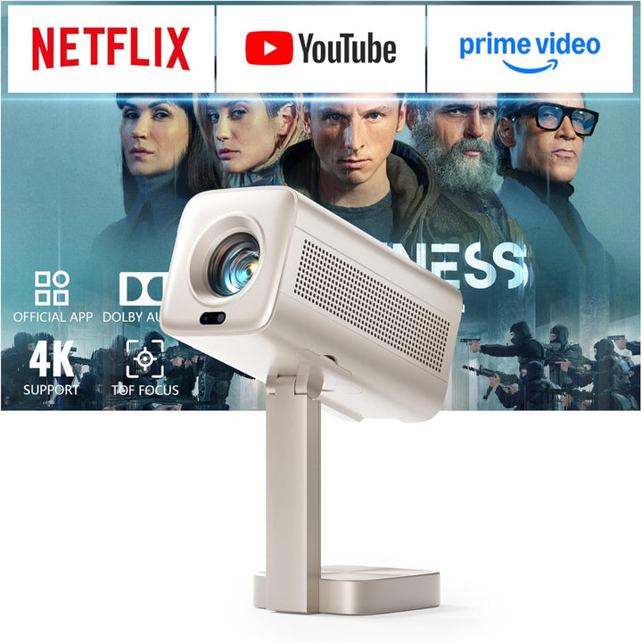 [Aplicación con licencia oficial y audio DoIby] Mini proyector con...
