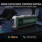 SATA Arrancador de batería de coche de 2000 A, gas de 8.5 L y diésel de 6.5