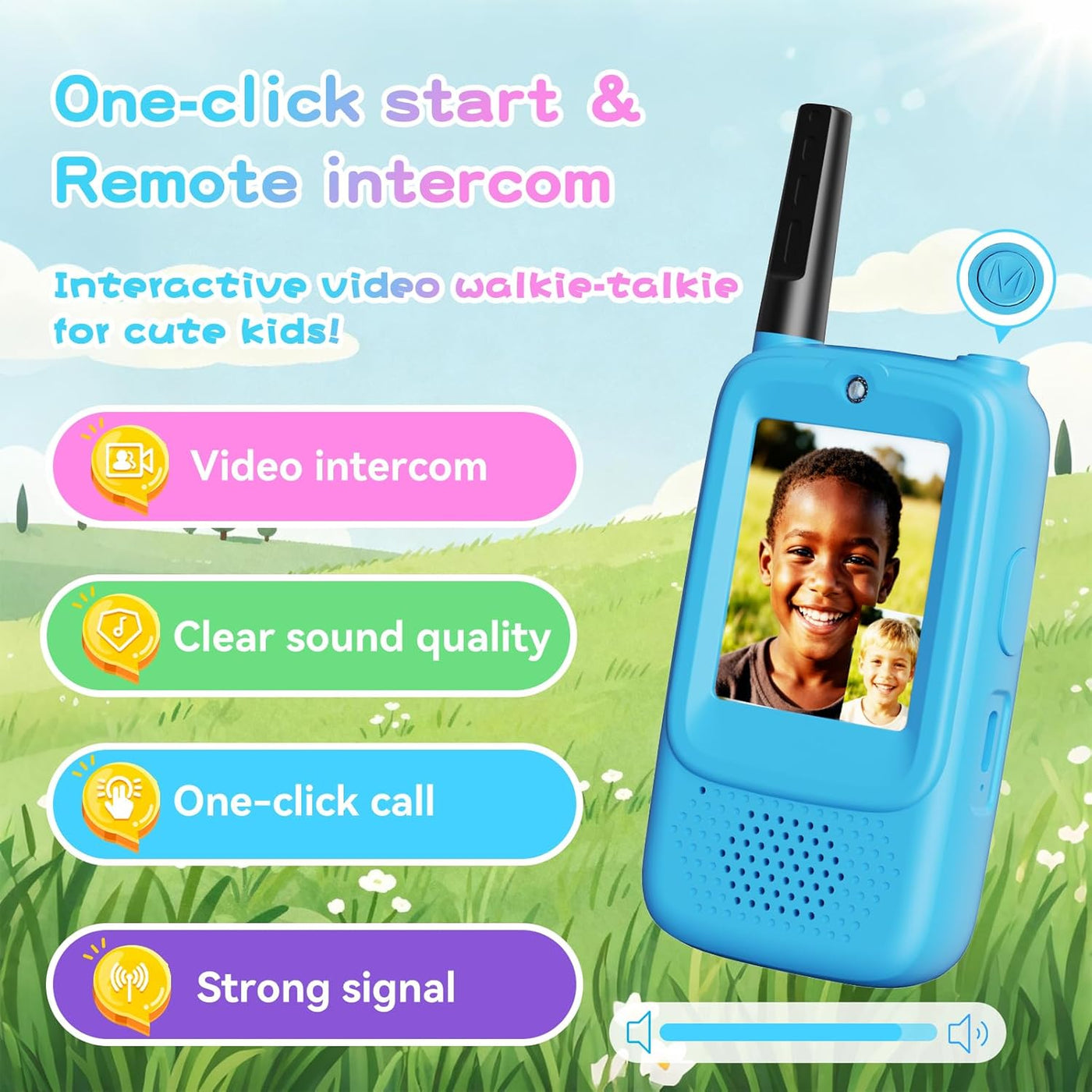 Walkie Talkies de video para niños juguetes de
